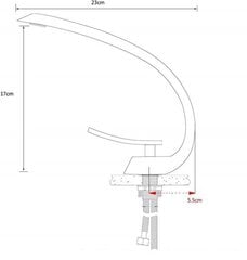Praustuvo maišytuvas Silla S-1080G kaina ir informacija | Vandens maišytuvai | pigu.lt