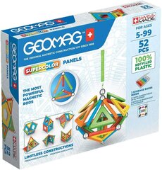 Magnetiniai blokai Geomag SuperColor Panels, 52 d. kaina ir informacija | Konstruktoriai ir kaladėlės | pigu.lt