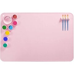 Силиконовый коврик для рисования Цвет - Розовый цена и информация | Принадлежности для рисования, лепки | pigu.lt