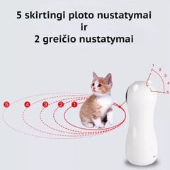 Lazerinis žaidimas katėms, baltas kaina ir informacija | Žaislai katėms | pigu.lt