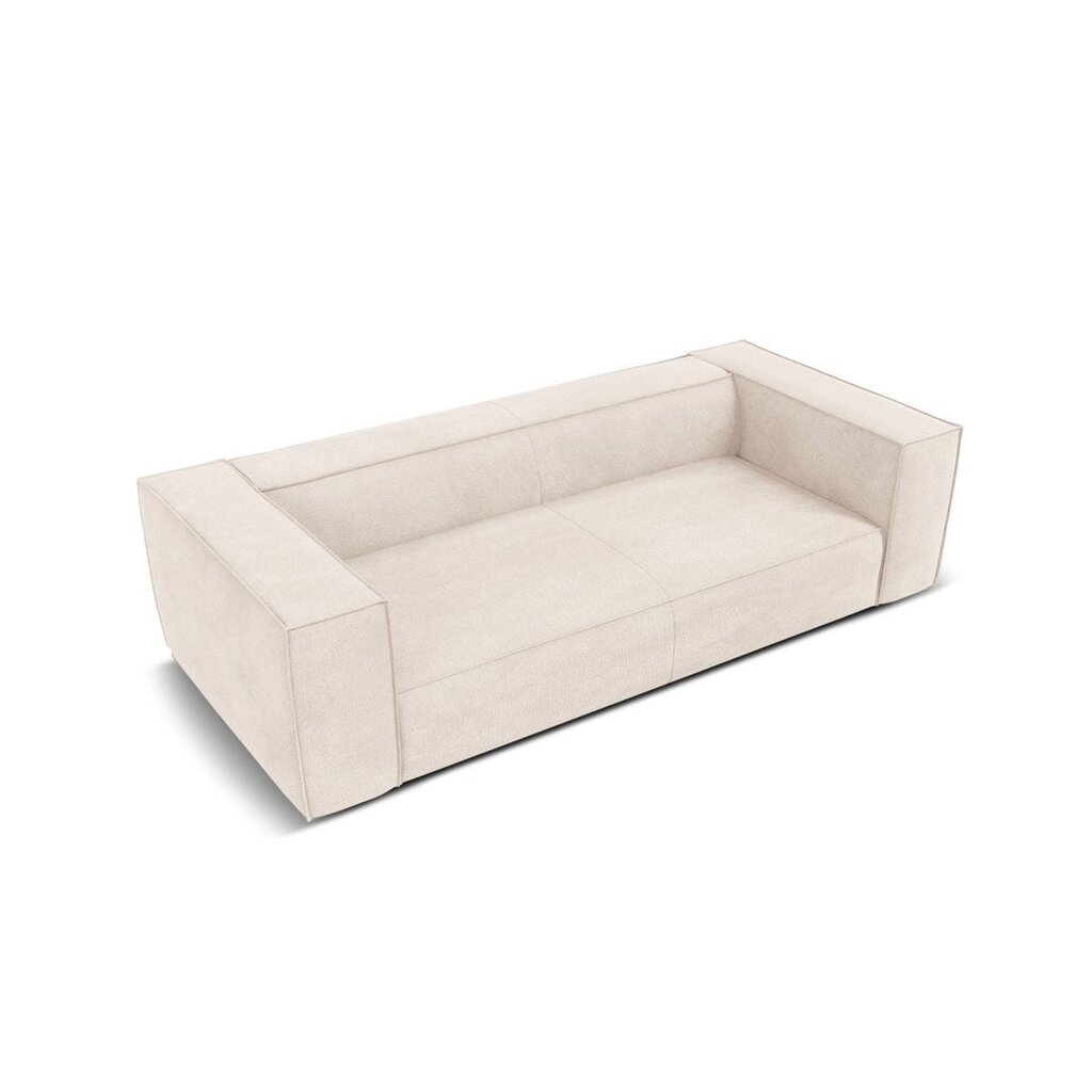 Trivietė sofa Agawa, 227x100x68 cm, smėlio цена и информация | Sofos | pigu.lt