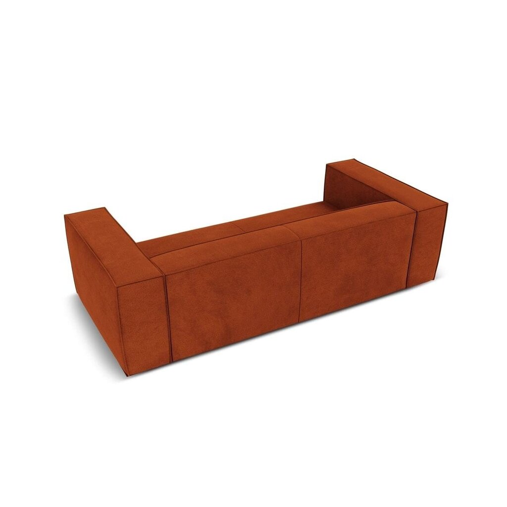 Trivietė sofa Agawa, 227x100x68 cm, raudona kaina ir informacija | Sofos | pigu.lt