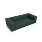 Trivietė sofa Agawa, 227x100x68 cm, tamsiai žalia цена и информация | Sofos | pigu.lt