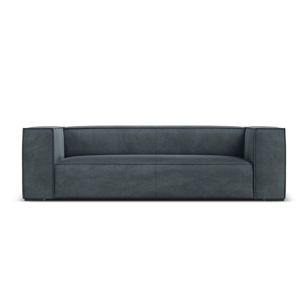 Trivietė sofa Agawa, 227x100x68 cm, mėlyna kaina ir informacija | Sofos | pigu.lt