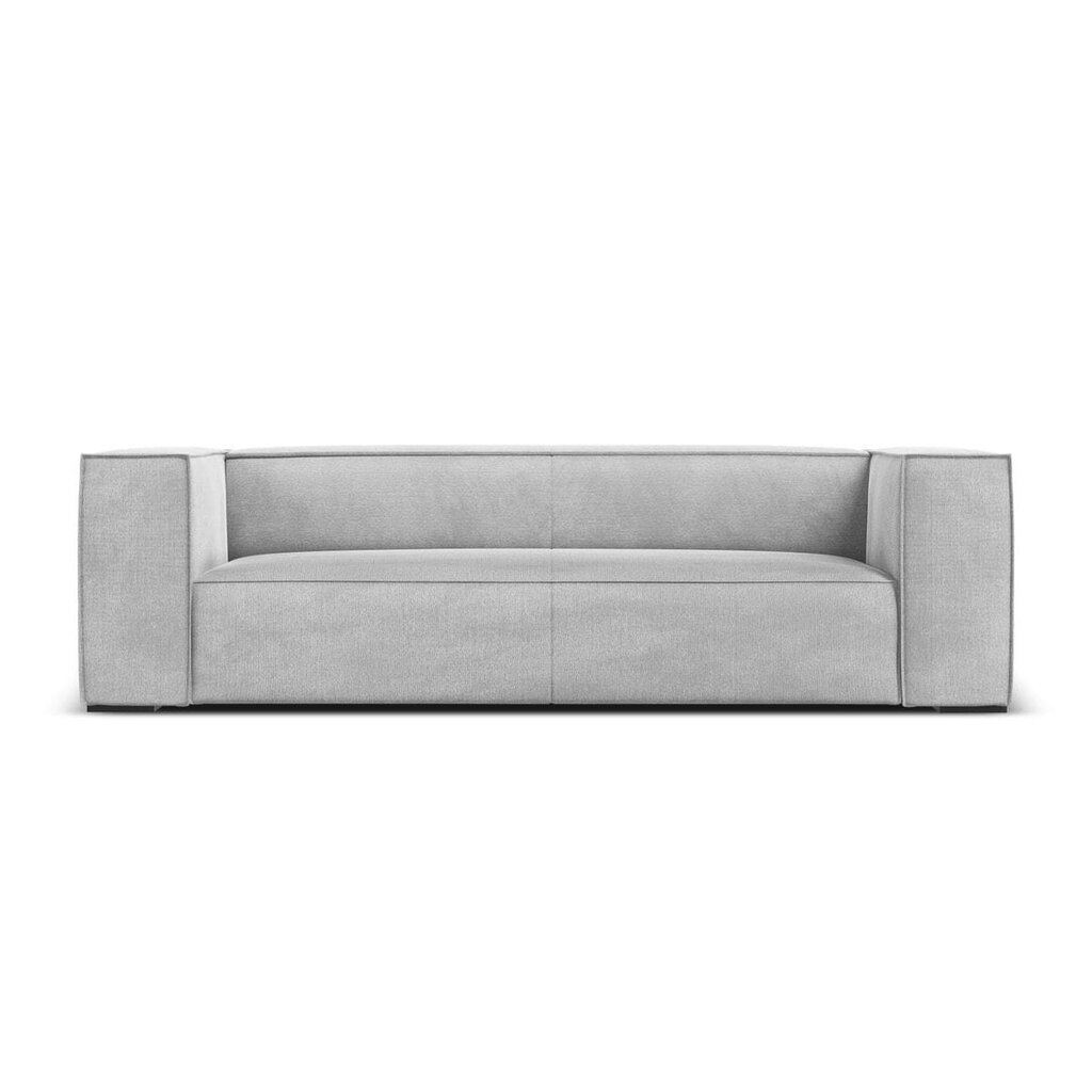 Trivietė sofa Agawa, 227x100x68 cm, šviesiai pilka цена и информация | Sofos | pigu.lt