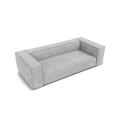 Trivietė sofa Agawa, 227x100x68 cm, šviesiai pilka kaina ir informacija | Sofos | pigu.lt