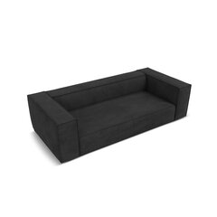 Trivietė sofa Agawa, 227x100x68 cm, tamsiai pilka kaina ir informacija | Sofos | pigu.lt