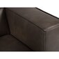 Keturvietė kairinė odinė kampinė sofa Agawa, 290x173x68 cm, tamsiai rudos spalvos kaina ir informacija | Minkšti kampai | pigu.lt