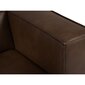 Keturvietė kairinė odinė kampinė sofa Agawa, 290x173x68 cm, tamsiai ruda kaina ir informacija | Minkšti kampai | pigu.lt
