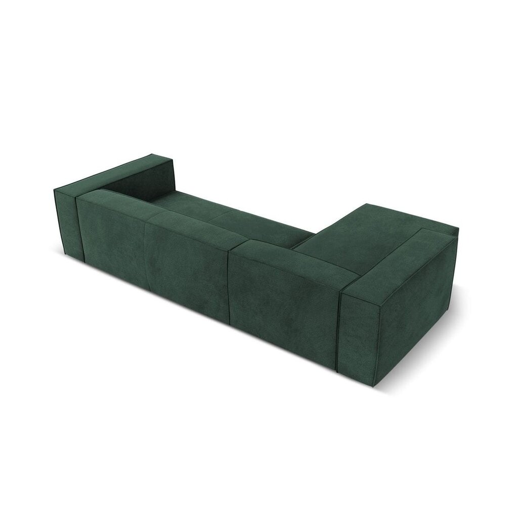 Keturvietė kairinė kampinė sofa Agawa, 290x173x68 cm, žalia цена и информация | Minkšti kampai | pigu.lt