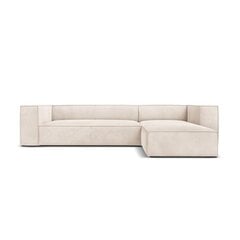 Keturvietė dešininė kampinė sofa Agawa, 290x173x68 cm, smėlio kaina ir informacija | Minkšti kampai | pigu.lt