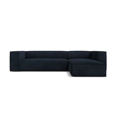 Четырехместный левосторонний угловой диван Agawa, 290x173x68 см, темно-синий цена и информация | Угловые диваны | pigu.lt