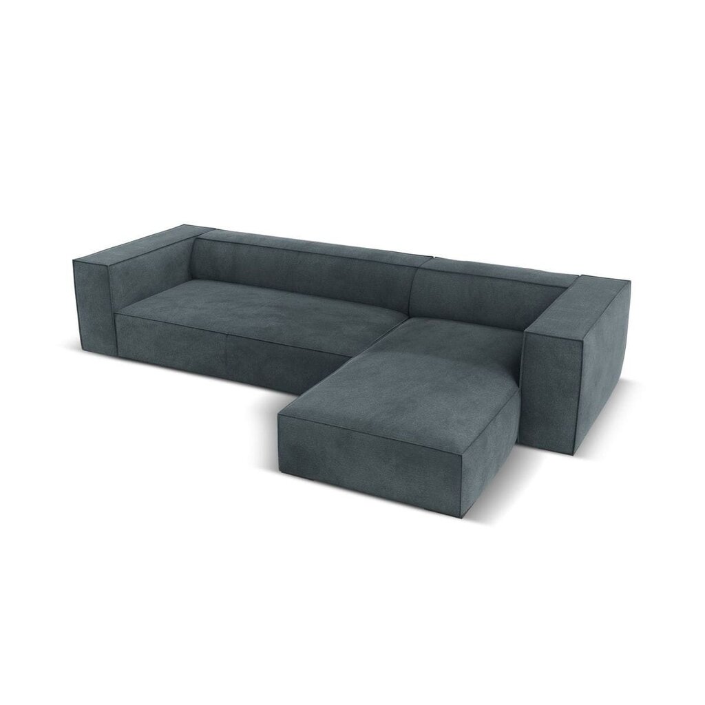 Keturvietė dešininė kampinė sofa Agawa, 290x173x68 cm, mėlyna kaina ir informacija | Minkšti kampai | pigu.lt