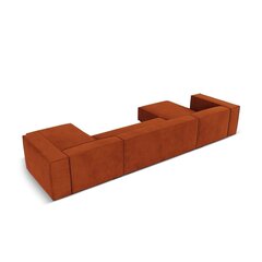 Šešiavietė kampinė sofa Agawa, 375x173x68 cm, raudona kaina ir informacija | Minkšti kampai | pigu.lt