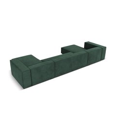 Šešiavietė kampinė sofa Agawa, 375x173x68 cm, žalia kaina ir informacija | Minkšti kampai | pigu.lt