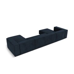 Шестиместный угловой диван Agawa, 375x173x68 см, темно-синий цена и информация | Угловые диваны | pigu.lt