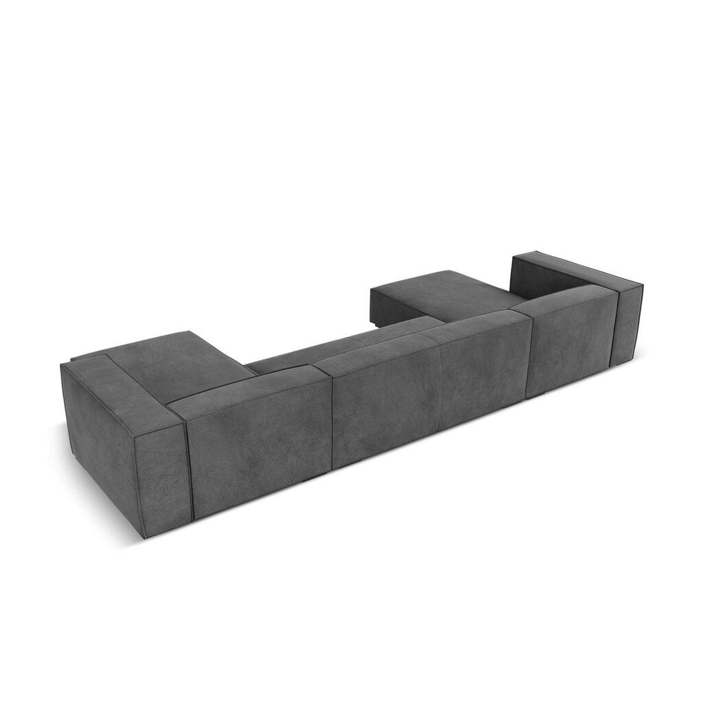 Šešiavietė kampinė sofa Agawa, 375x173x68 cm, pilka цена и информация | Minkšti kampai | pigu.lt