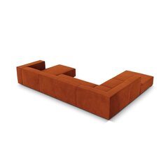 Šešiavietė kairinė sofa Agawa, 365x270x68 cm, raudona kaina ir informacija | Minkšti kampai | pigu.lt