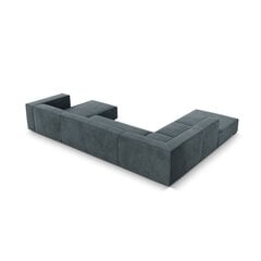 Šešiavietė kairinė sofa Agawa, 365x270x68 cm, mėlyna kaina ir informacija | Minkšti kampai | pigu.lt