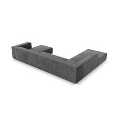 Šešiavietė kairinė sofa Agawa, 365x270x68 cm, pilka kaina ir informacija | Minkšti kampai | pigu.lt