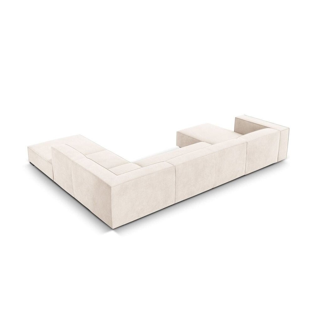 Šešiavietė dešininė sofa Agawa, 365x270x68 cm, smėlio цена и информация | Minkšti kampai | pigu.lt