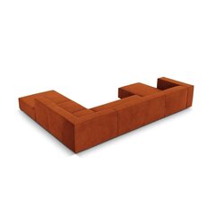 Šešiavietė dešininė sofa Agawa, 365x270x68 cm, raudona kaina ir informacija | Minkšti kampai | pigu.lt