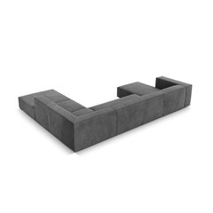 Šešiavietė dešininė sofa Agawa, 365x270x68 cm, pilka kaina ir informacija | Minkšti kampai | pigu.lt