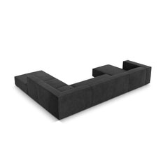 Šešiavietė dešininė sofa Agawa, 365x270x68 cm, tamsiai pilka kaina ir informacija | Minkšti kampai | pigu.lt