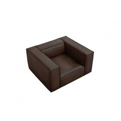 Кожаное кресло Agawa, 113x95x68 см, темно-коричневое цена и информация | Кресла в гостиную | pigu.lt