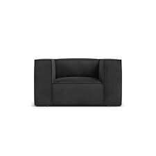 Fotelis Agawa, 113x95x68 cm, tamsiai pilkas kaina ir informacija | Svetainės foteliai | pigu.lt