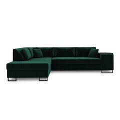 Kairinė kampinė sofa Velvet Dolomite XL, 277x220x74 cm, žalia kaina ir informacija | Minkšti kampai | pigu.lt