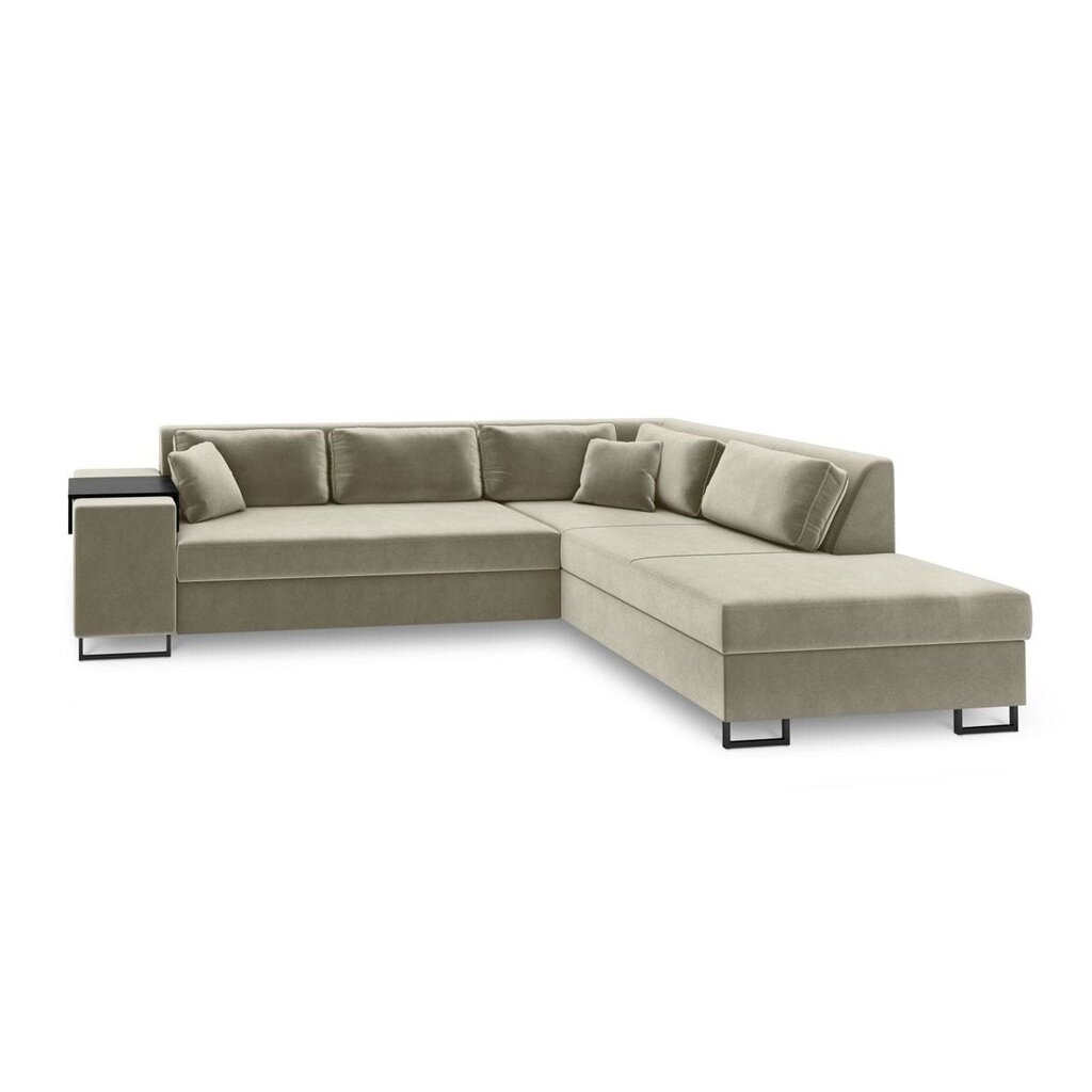 Dešininė kampinė sofa Velvet Dolomite XL, 277x220x74 cm, smėlio kaina ir informacija | Minkšti kampai | pigu.lt