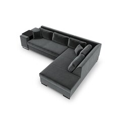 Правосторонний угловой диван Velvet Dolomite XL, 277x220x74 см, темно-серый цена и информация | Угловые диваны | pigu.lt
