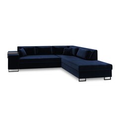 Dešininė kampinė sofa Velvet Dolomite XL, 277x220x74 cm, tamsiai mėlyna kaina ir informacija | Minkšti kampai | pigu.lt