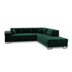 Правосторонний угловой диван Velvet Dolomite XL, 277x220x74 см, зеленый цена и информация | Угловые диваны | pigu.lt