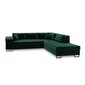 Dešininė kampinė sofa Velvet Dolomite XL, 277x220x74 cm, žalia цена и информация | Minkšti kampai | pigu.lt