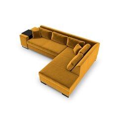 Правосторонний угловой диван Velvet Dolomite XL, 277x220x74 см, желтый цена и информация | Угловые диваны | pigu.lt