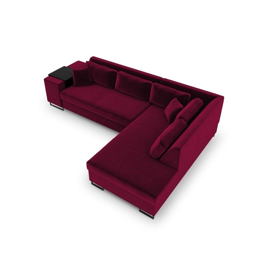 Dešininė kampinė sofa Velvet Dolomite XL, 277x220x74 cm, raudona цена и информация | Minkšti kampai | pigu.lt