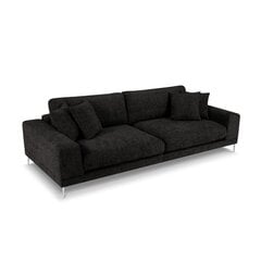 Keturvietė sofa Jog, 286x122x90 cm, tamsiai pilka kaina ir informacija | Sofos | pigu.lt