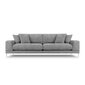 Keturvietė sofa Jog, 286x122x90 cm, pilkos spalvos kaina ir informacija | Sofos | pigu.lt