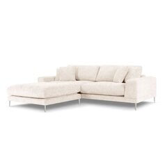 Kairinė kampinė sofa Jog, 286x242x90 cm, smėlio kaina ir informacija | Minkšti kampai | pigu.lt