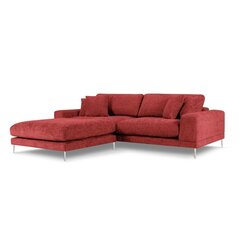 Kairinė kampinė sofa Jog, 286x242x90 cm, raudona kaina ir informacija | Minkšti kampai | pigu.lt