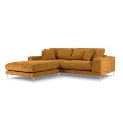 Kairinė kampinė sofa Jog, 286x242x90 cm, geltona kaina ir informacija | Minkšti kampai | pigu.lt