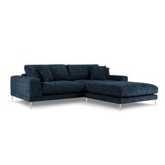 Dešininė kampinė sofa Jog, 286x242x90 cm, tamsiai mėlyna kaina ir informacija | Minkšti kampai | pigu.lt