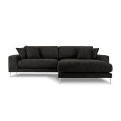 Dešininė kampinė sofa Jog, 286x242x90 cm, tamsiai pilka kaina ir informacija | Minkšti kampai | pigu.lt