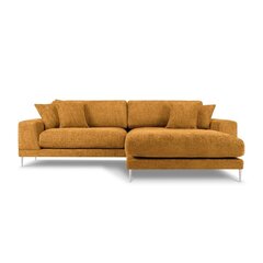 Правосторонний угловой диван Jog, 286x242x90 см, желтый цена и информация | Угловые диваны | pigu.lt