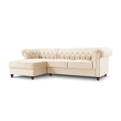 Kairinė kampinė sofa Lapis, 278x150x80 cm, smėlio kaina ir informacija | Minkšti kampai | pigu.lt