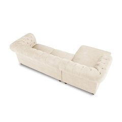 Kairinė kampinė sofa Lapis, 278x150x80 cm, smėlio kaina ir informacija | Minkšti kampai | pigu.lt