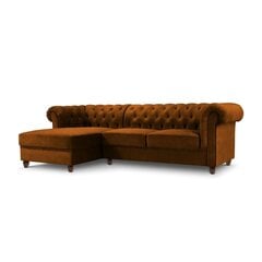 Kairinė kampinė sofa Lapis, 278x150x80 cm, ruda kaina ir informacija | Minkšti kampai | pigu.lt