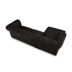 Kairinė kampinė sofa Lapis, 278x150x80 cm, tamsiai pilka kaina ir informacija | Minkšti kampai | pigu.lt